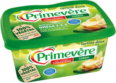 Lista de ingredientes del producto Margarine tartine doux Primevère 500 g