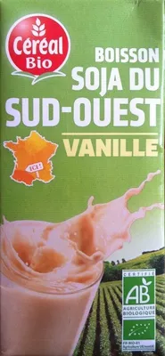 Lista de ingredientes del producto Boisson soja du Sud-Ouest Vanille Cereal bio 1 litre