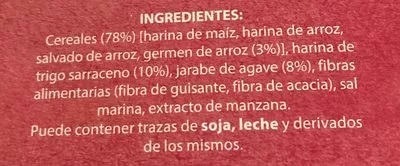 Lista de ingredientes del producto Tostadas crujientes de cereales y semillas Gerblé 100 g