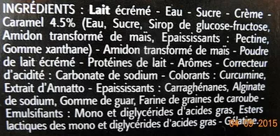 Lista de ingredientes del producto Ile Flottante Gourmande (6 Pots) Yoplait, Île Gourmande 101 g