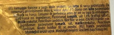 Lista de ingredientes del producto Reverend Brie Révérend, CF&R 200 g