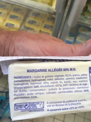 Lista de ingredientes del producto Margarine perfecta allege Premier prix 