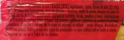 Lista de ingredientes del producto Madeleines à la fraise St Michel 30 g