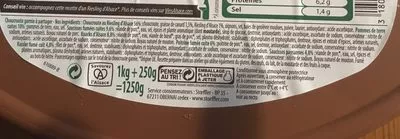 Lista de ingredientes del producto La Choucroute du Temps Retrouvé Stoeffler 1250g