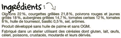 Lista de ingredientes del producto La poêlée côté sud Paysan Breton 750 g