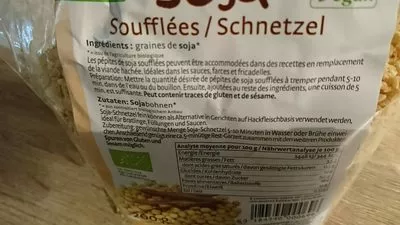 Lista de ingredientes del producto Pépites de Soja Schnetzel Pural 