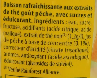 Lista de ingredientes del producto lipton Lipton 1,5 L