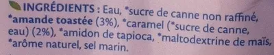 Lista de ingredientes del producto Boisson Gourmande Amandes Caramel Salé Bjorg 1l