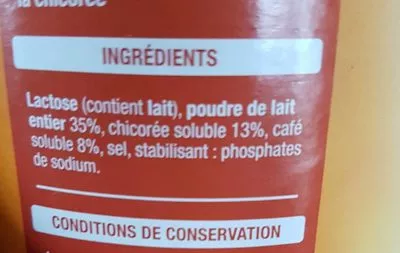 Lista de ingredientes del producto Chicorée Auchan 400g