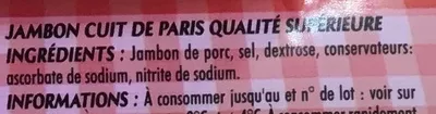 Lista de ingredientes del producto Mon Paris sans couenne Monique Ranou 360 g