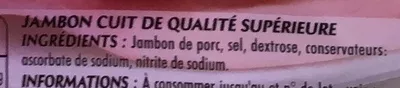 Lista de ingredientes del producto Mon Gourmand Tranché Fin à l'Italienne Monique Ranou 120 g