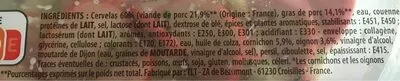 Lista de ingredientes del producto Salade de cervelas Monique Ranou 300 g