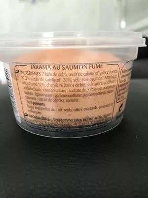 Lista de ingredientes del producto Odyssee Tarama Saumon Odyssée 150 g