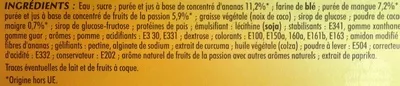 Lista de ingredientes del producto Fruits exotiques Adélie 6 x 120 ml / 432 g net