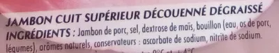 Lista de ingredientes del producto Mon Gourmand Cuisiné à l'Os Monique Ranou 100 g