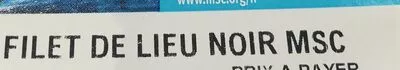 Lista de ingredientes del producto Filet de lieu noir sans aretes 250 g  