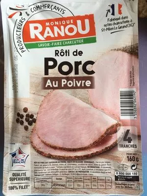 Lista de ingredientes del producto Rôti de Porc Au poivre Monique Ranou 