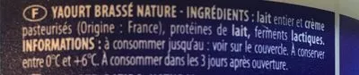 Lista de ingredientes del producto Yaourt à la grecque Páturages 1 kg