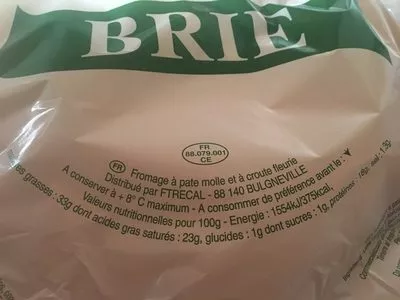 Lista de ingredientes del producto Brie au Lait Pasteurisé  800 g