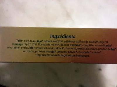 Lista de ingredientes del producto Croq' soja Céréal bio 2 x 100 g