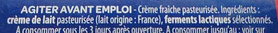 Lista de ingredientes del producto Crème Fraiche Fleurette Le Gall 25 cl