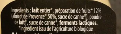 Lista de ingredientes del producto Yaourt brassé Grandeur Nature 