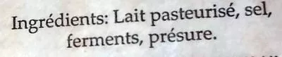 Lista de ingredientes del producto Pont-L'Evêque La foire aux fromages normands 360 g