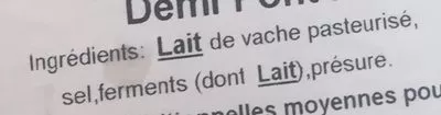 Lista de ingredientes del producto Pont L’évêque Graindorge, E. Graindorge 180 g