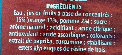 Lista de ingredientes del producto Orange Daktari 2 L