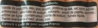 Lista de ingredientes del producto Knacks x10 350g prix choc Auchan 350 g