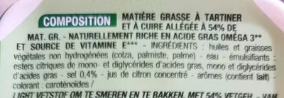 Lista de ingredientes del producto Oméga 3 - Tartine et cuisson Cora 