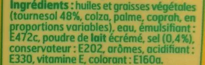 Lista de ingredientes del producto Mat Gr.tournesol 500. Bf, Belle France 500 g e