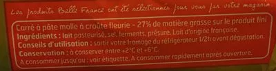 Lista de ingredientes del producto Carré de l'Est Belle France 230 g