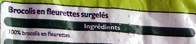 Lista de ingredientes del producto Brocolis en fleurettes Leader Price 1 kg