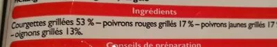 Lista de ingredientes del producto Légumes grillés vapeur Leader Price 600 g