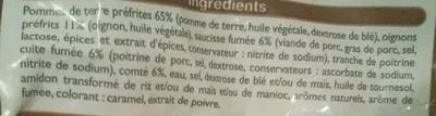 Lista de ingredientes del producto Poêlée Franc-Comtoise Leader Price 900 g