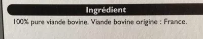 Lista de ingredientes del producto Steaks hachés Leader Price 1 Kg (10 * 100 g)