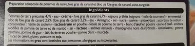 Lista de ingredientes del producto 4 Mini-gratins au foie gras Leader Price 