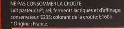 Lista de ingredientes del producto Providence de la Trappe de Bricquebec Maitre Laitiers, Maitres Laitiers en Normandie, Maitres Laitiers du Cotentin 190g