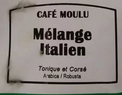 Lista de ingredientes del producto Café Moulu Mélange Italien La Vie Claire 250 g e