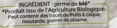 Lista de ingredientes del producto Germe de blé La Vie Claire 