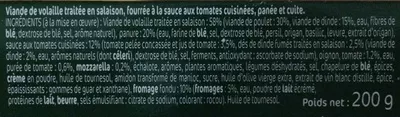 Lista de ingredientes del producto Panés Italiens x2 Le Gaulois 200 g