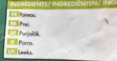 Lista de ingredientes del producto Poireaux en rondelles Picard 