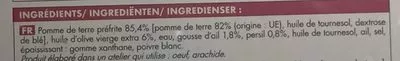 Lista de ingredientes del producto Wedges à rotir Picard 550 g e