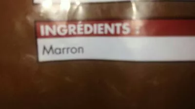 Lista de ingredientes del producto Marrons Entiers Picard 900 g e