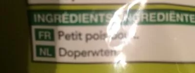 Lista de ingredientes del producto Petit Pois Déjà cuit vapeur Picard 750 g