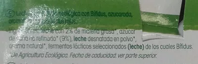 Lista de ingredientes del producto Yogurt Bifidus Sabor Frutos Rojos Vrai 500 g (4x125g)