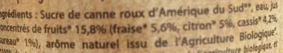 Lista de ingredientes del producto Sirop De Grenadine Au Sucre De Canne Maison Meneau,  Meneau 50 cl