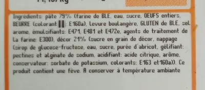 Lista de ingredientes del producto Brioche des rois Carrefour 