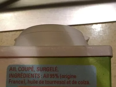 Lista de ingredientes del producto Ail coupé Thiriet 